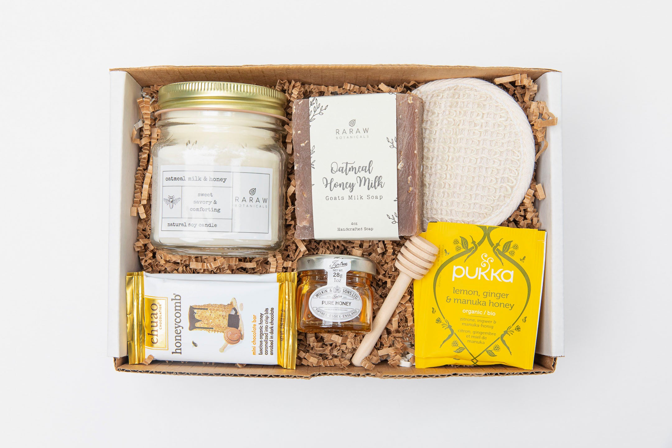 Oatmeal Honey & Tea Care Package – RaRaw Botanicals